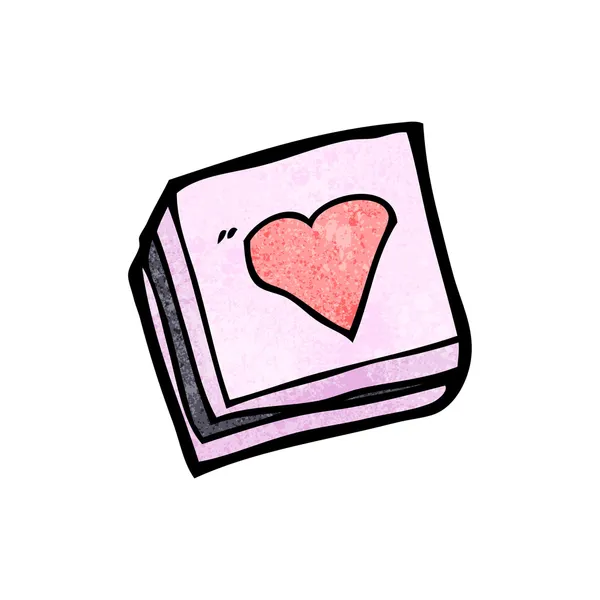 Bonbons avec coeur d'amour — Image vectorielle