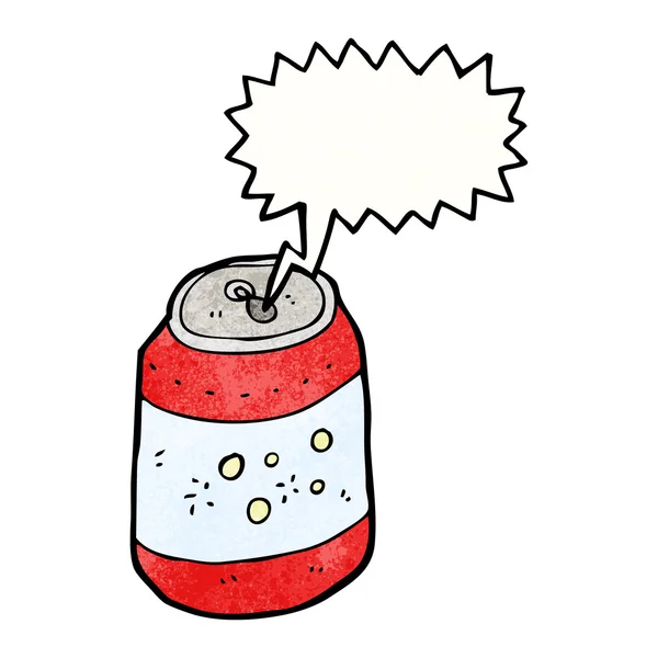 Fizzing soda can — Stok Vektör