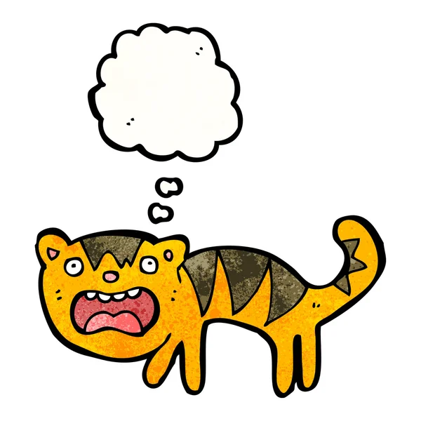 Tigre effrayé — Image vectorielle