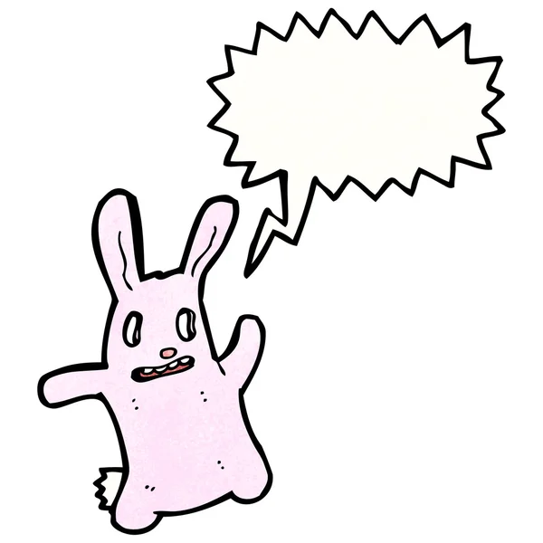 Çılgın ürkütücü bir tavşan — Stok Vektör