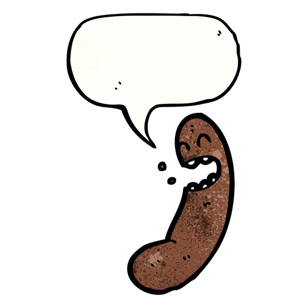 Wiener saucisse dessin animé — Image vectorielle