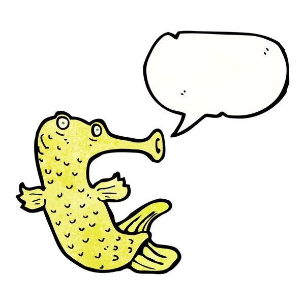 Trumpet fisk cartoon — Stock vektor