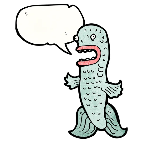 Caricatura de peces riendo — Vector de stock