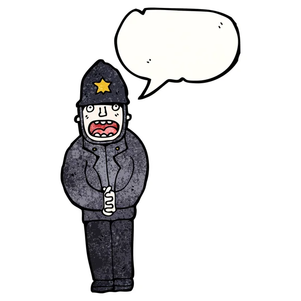 Polizist — Stockvektor