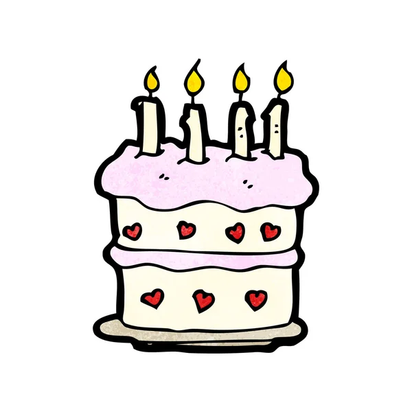 Gâteau d'anniversaire — Image vectorielle