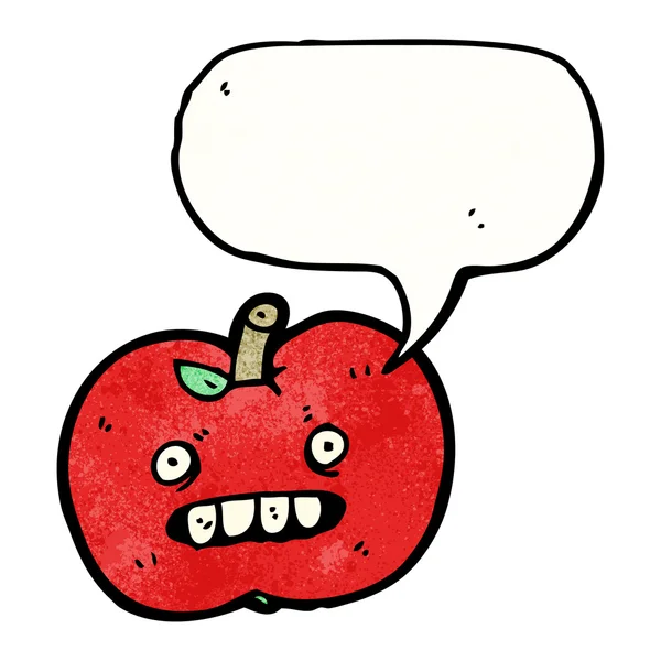 Уродливое яблоко — стоковый вектор