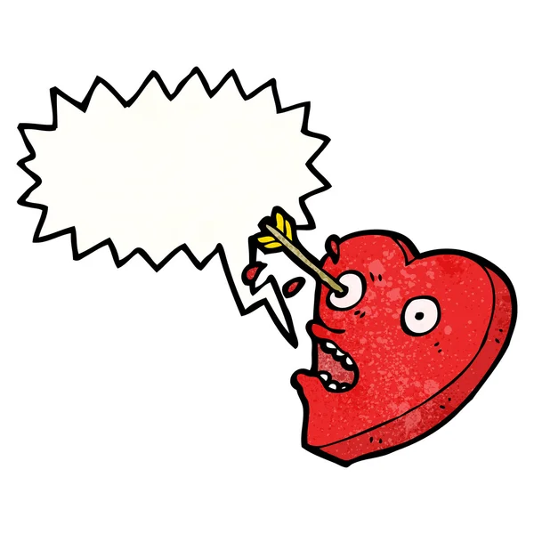 Любовь поразила сердце — стоковый вектор