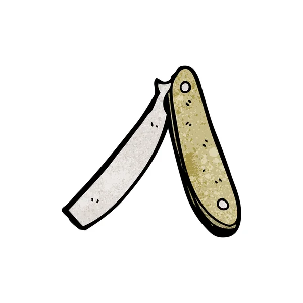 Traditional cut throat razor — Stock Vector