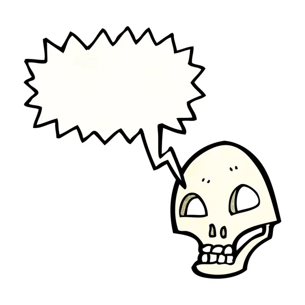 Spooky skalle symbol — Stock vektor