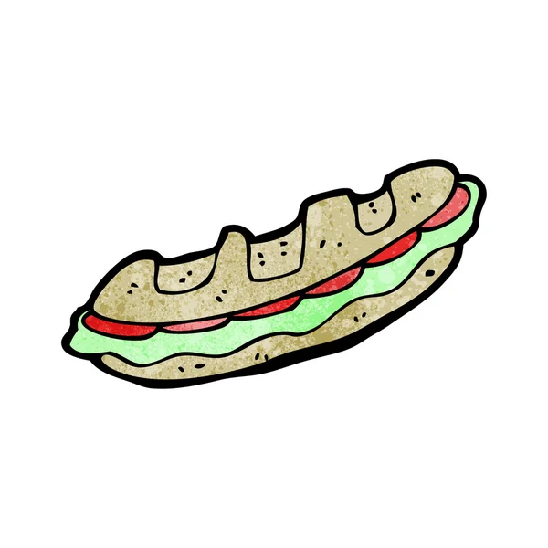 Enorme sándwich — Vector de stock