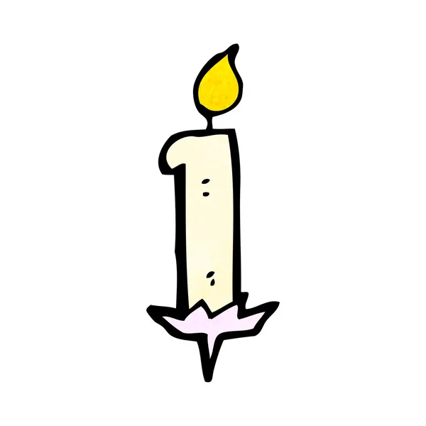 Születésnapi torta gyertya — Stock Vector