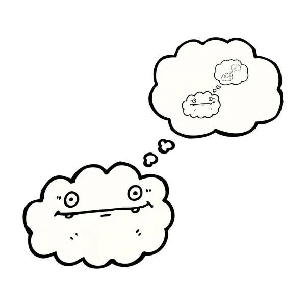 Cloud thinking of a cloud — Stock Vector