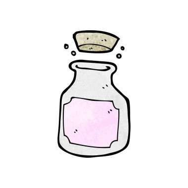 cork kapak karikatür ile küçük pot