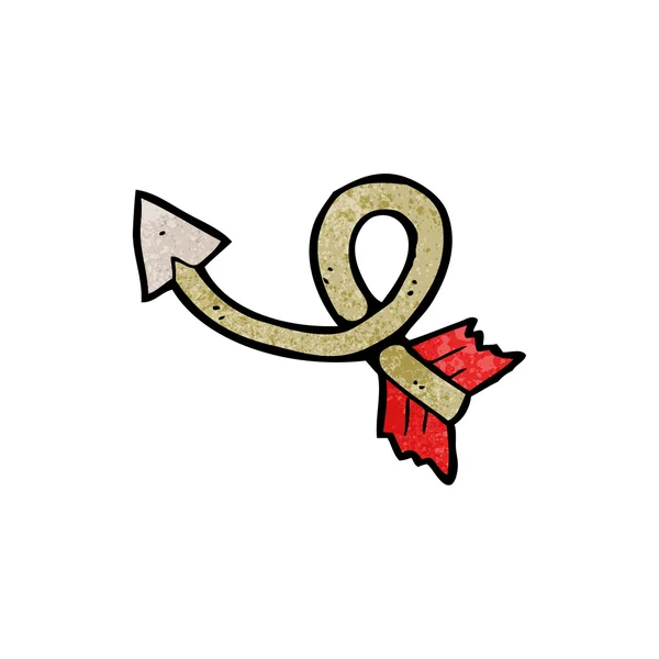 Flecha doblada símbolo — Vector de stock