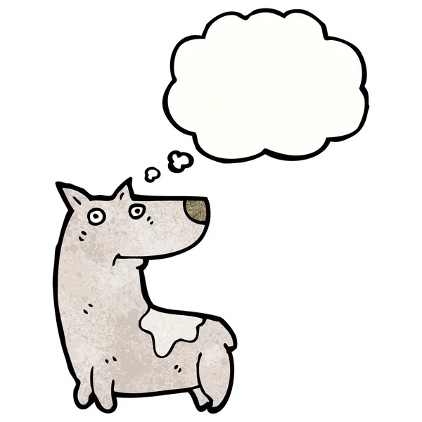 思考バブルと犬 — ストックベクタ