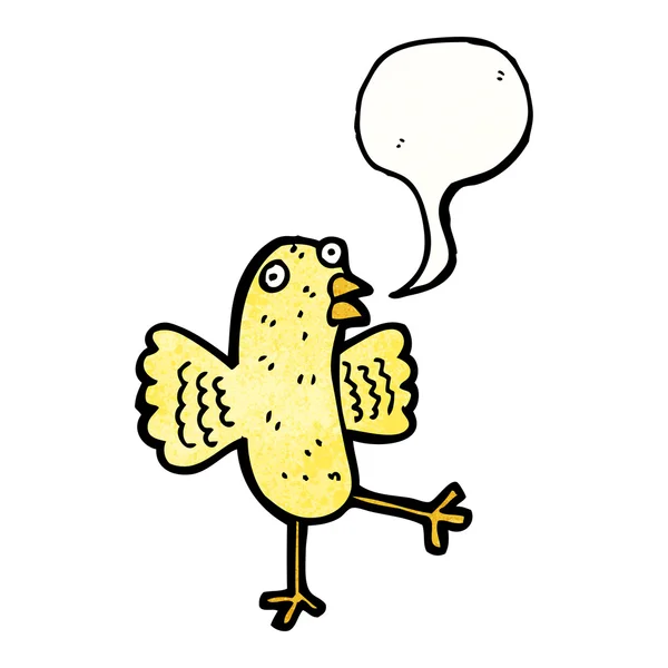 Tweeting pájaro — Vector de stock