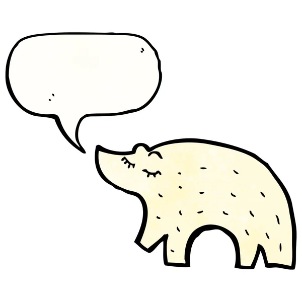 Urso polar bonito — Vetor de Stock