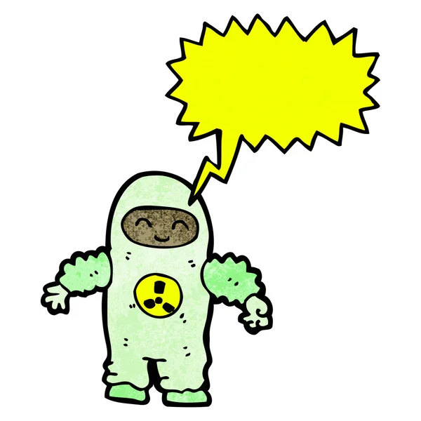 Άνθρωπος με ακτινοβολία κοστούμι — Διανυσματικό Αρχείο
