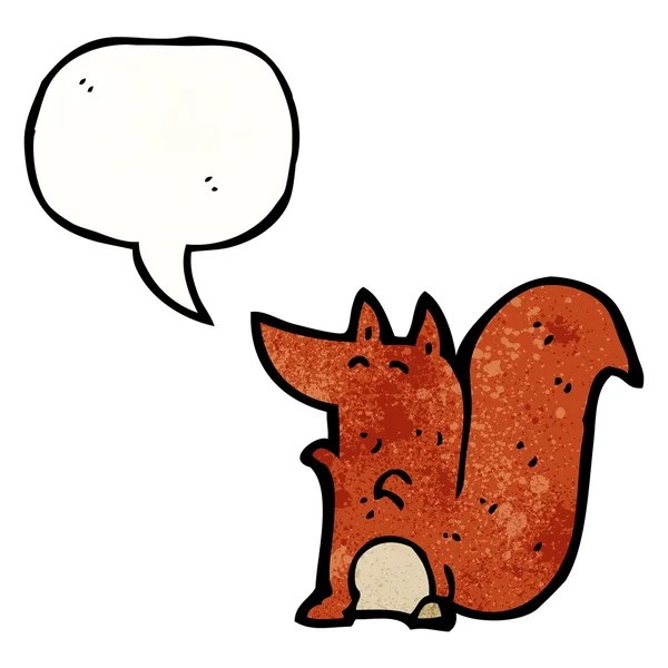 Σκίουρος με το συννεφάκι λόγου — Διανυσματικό Αρχείο