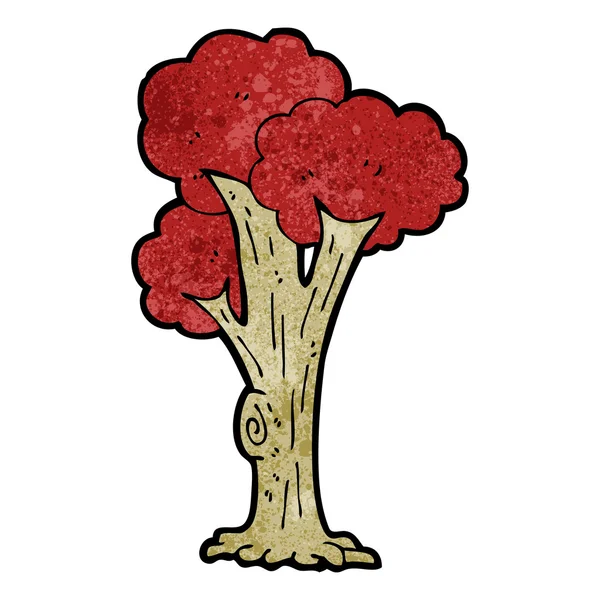 Árbol en otoño — Vector de stock