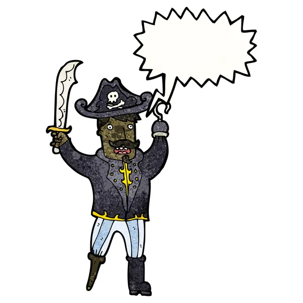 Capitán pirata — Vector de stock