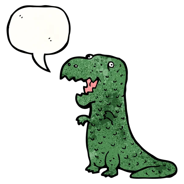 Динозавр с речевым пузырем — стоковый вектор