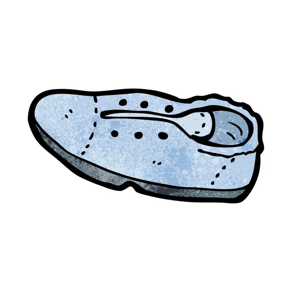 Bleu chaussure dessin animé — Image vectorielle