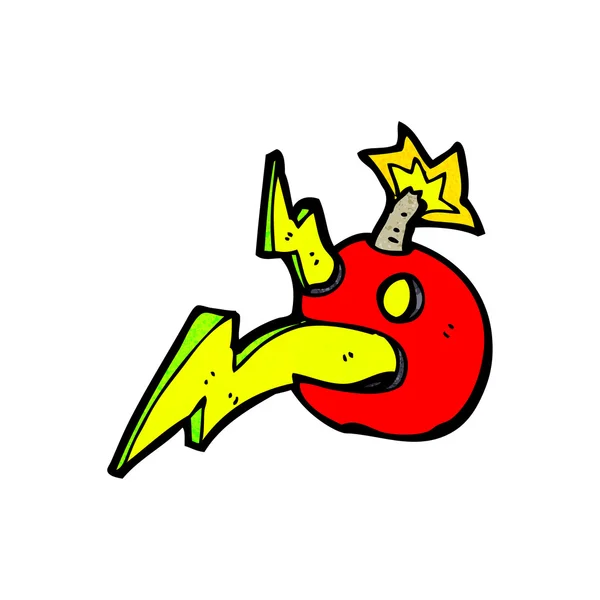 Símbolo da bomba dos desenhos animados — Vetor de Stock