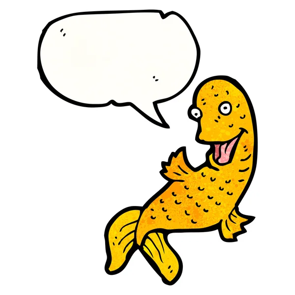 Kreslené vtipné zlaté rybky — Stockový vektor