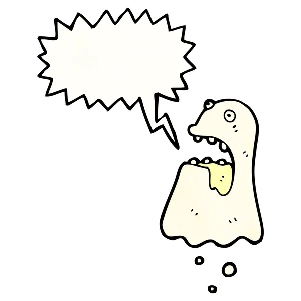 Fantasma embrujando dibujos animados — Vector de stock