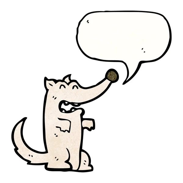 Lachen hond cartoon — Stockvector