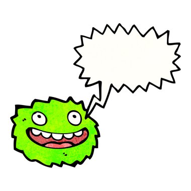 mutlu küçük tüylü yaratık