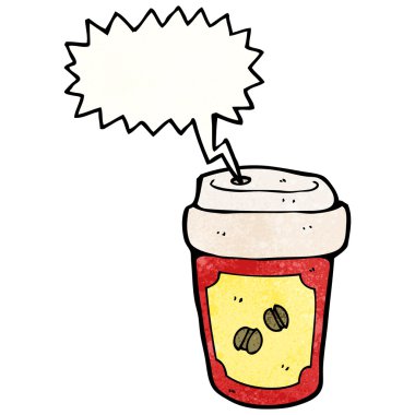 Kahve kupa bağırarak