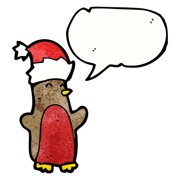 Christmas robin — Stock Vector