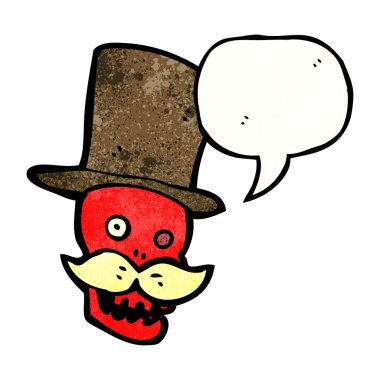 Spooky halloween skull