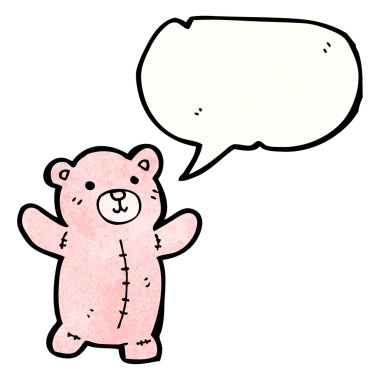 pembe bir oyuncak ayı