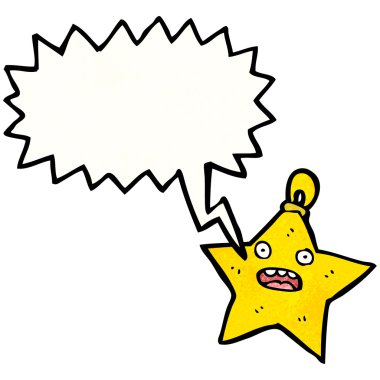 yıldız şekilli Noel biblo