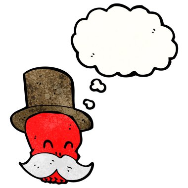 Spooky halloween skull