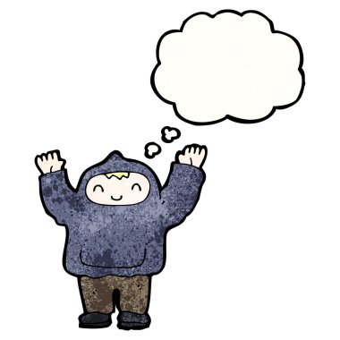 bağıran erkek Kapşonlu üst