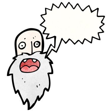 çizgi film yaşlı adam bağırıyor