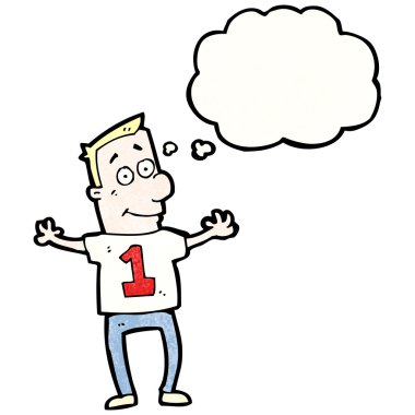 bir numaralı tişörtlü adam