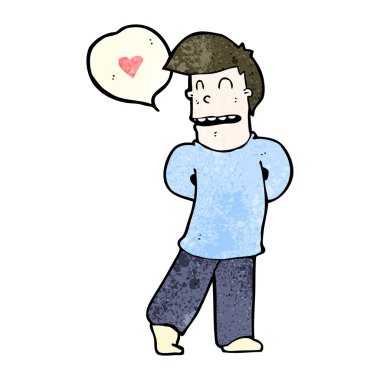 utangaç aşık adam