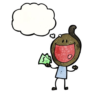 nakit ile mutlu bir adam