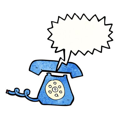 Retro zil telefon
