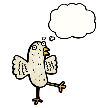 kuş ile düşünce balonu