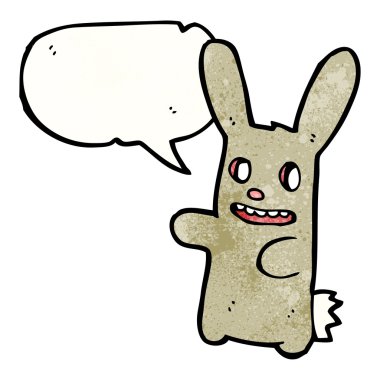 içi boş gözlü zombi tavşan