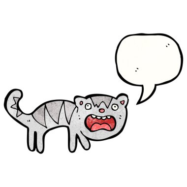 kedi ile konuşma balonu