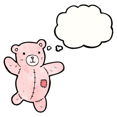 pembe bir oyuncak ayı