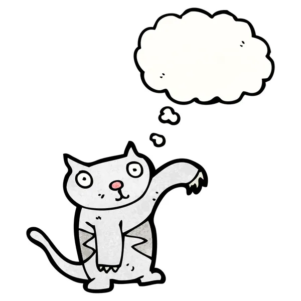 Cat with thought bubble — Stock Vector