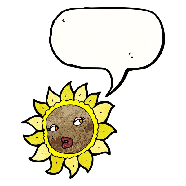 Słonecznik z twarzy — Wektor stockowy